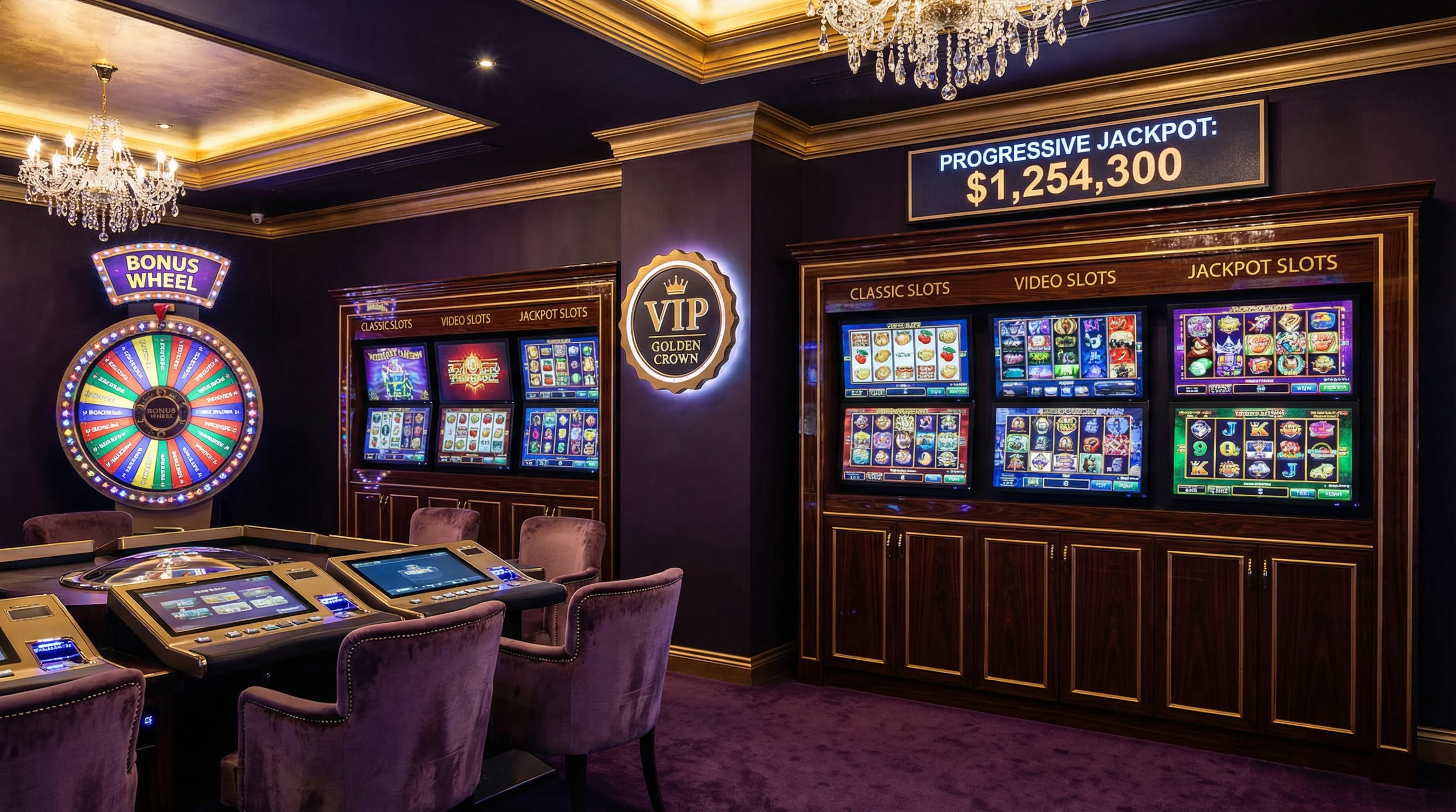 老虎机豪华游戏大厅展示